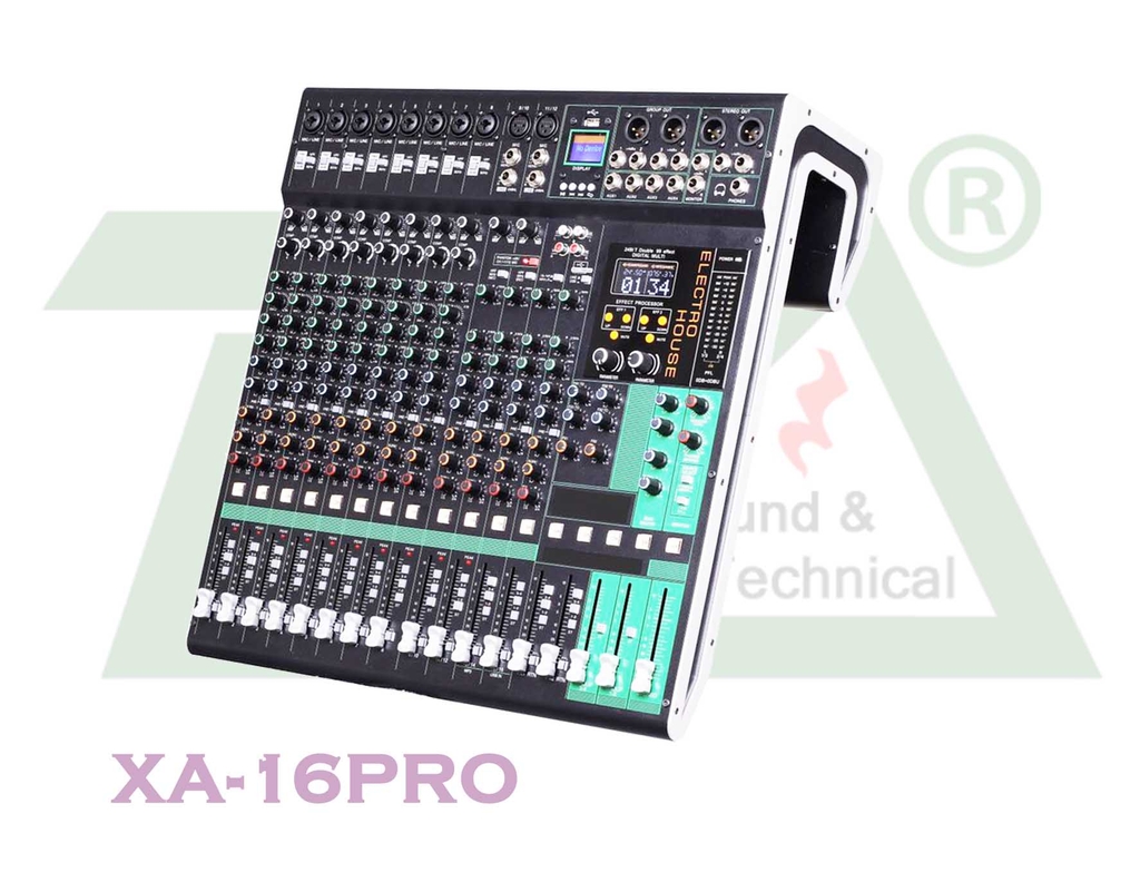 ELECTRO HOUSE XA-16PRO - Dual Effects Audio Mixer Console