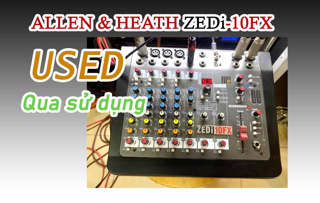 Allen & Heath ZEDi-10FX Cũ, Qua Sử Dụng Mới 95%