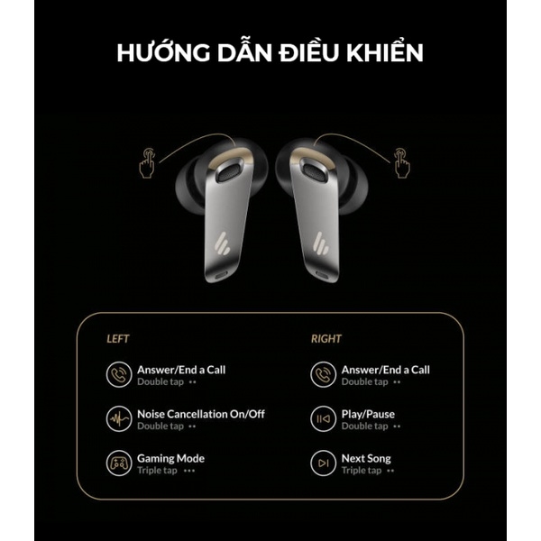 Tai Nghe True Wireless Hi-Res Chống Ồn Edifier Neobuds Pro