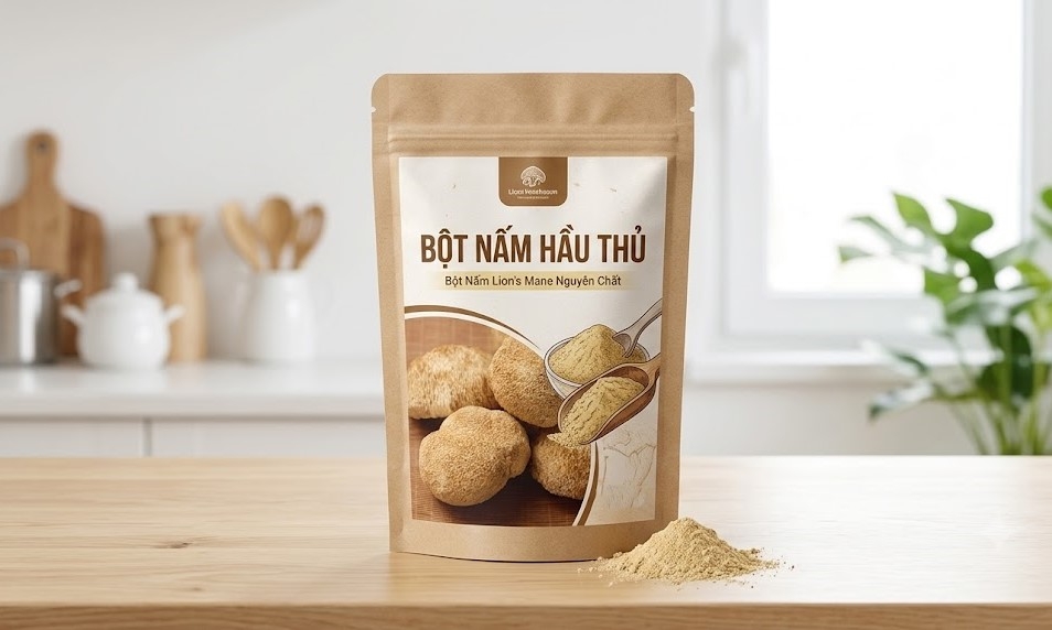 Bột Nấm Hầu Thủ Nguyên Chất (Lion's Mane Powder)