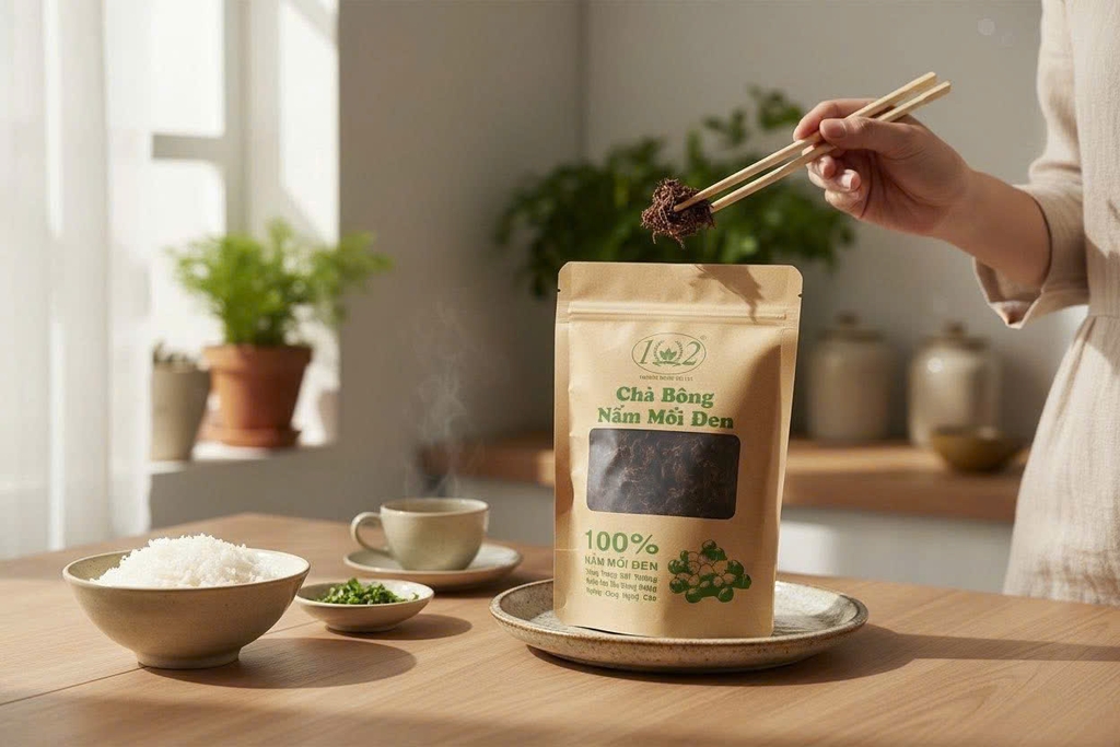 Ruốc Chà Bông Nấm Mối Đen