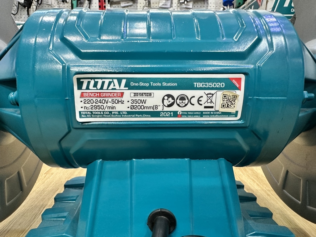 Máy mài để bàn 2 đá 350W Total TBG35020