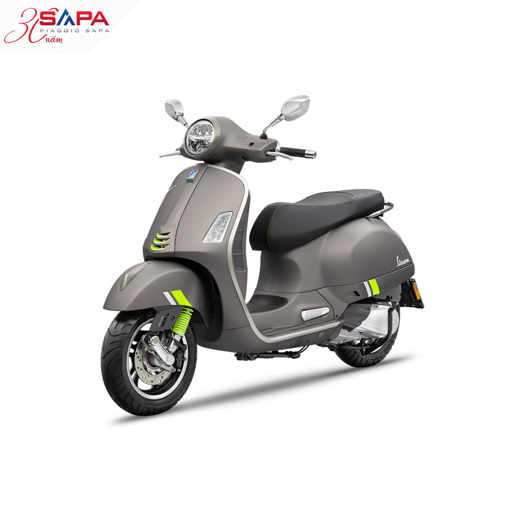 Tail Bag Vintage 25L For Vespa GTS 300 Grey Craftride - View #7