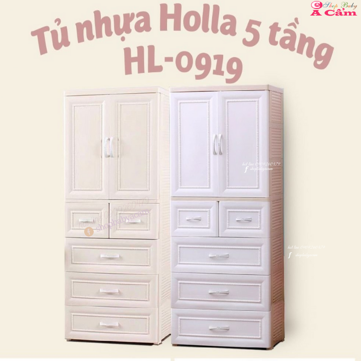 Tủ Nhựa Holla 5 Tầng Shop Baby A Cẩm