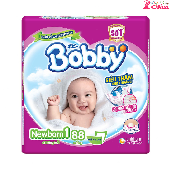 Miếng Lót Sơ Sinh Bobby Newborn 1 88 Miếng (< 1 Tháng Tuổi)
