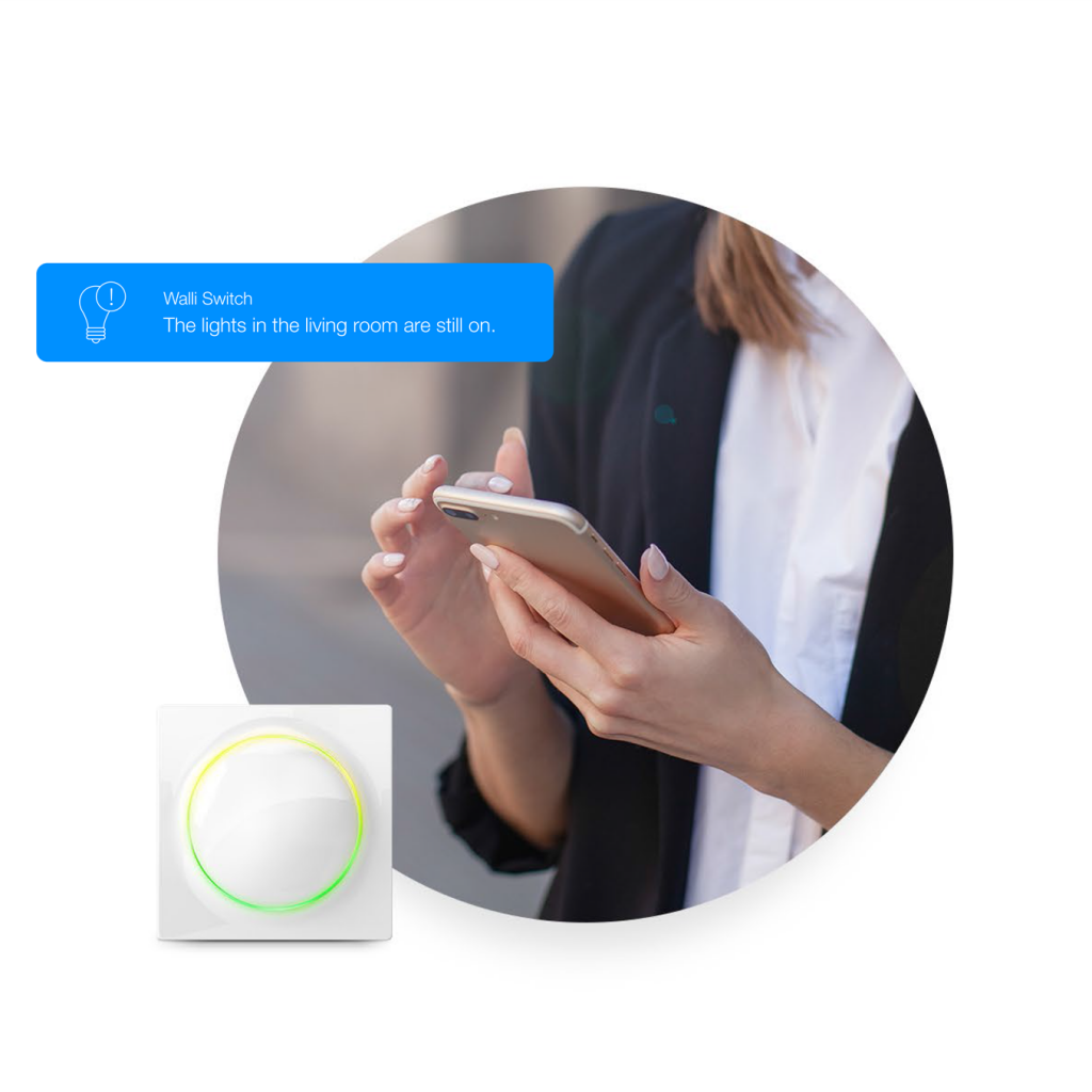 Điều khiển Fibaro Walli với app điện thoại