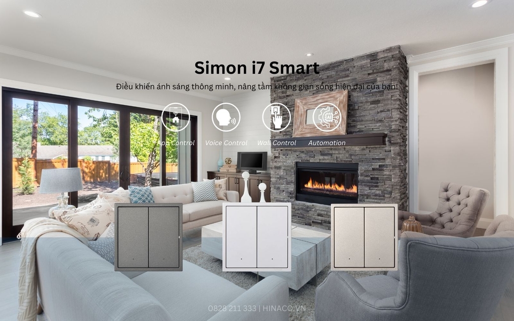 Module Công tắc Thông minh Simon i7 Smart 2 Nút 