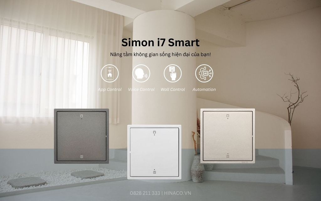 Công tắc Rèm Đơn Simon i7 Smart 
