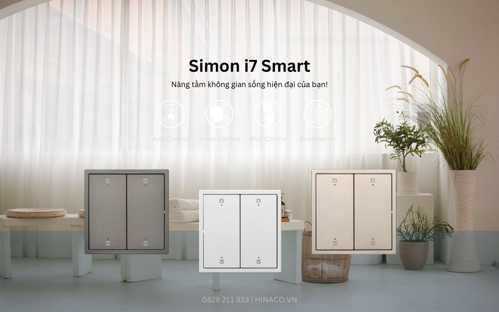 Công tắc rèm đôi Simon i7 Smart