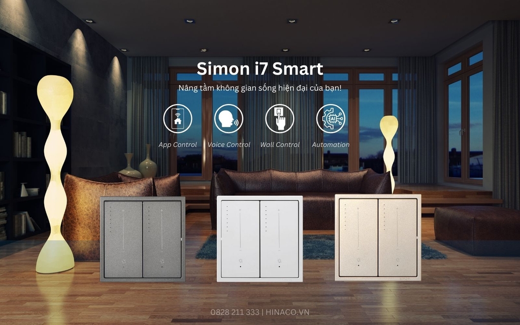 Module Công tắc Chiết Áp Thông minh Simon i7 Smart 2 Kênh
