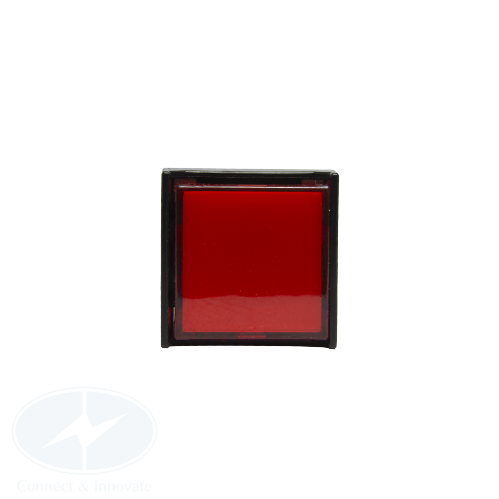 Đèn báo IDEC loại vuông AL6Q Ø 16mm, 24V AC/DC, màu đỏ | Điện City