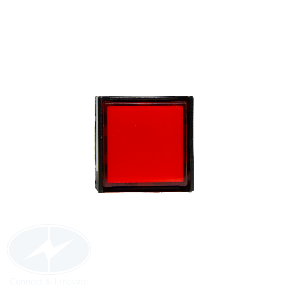 Nút nhấn Idec, có đèn, loại vuông 24V DC, AL6Q Ø16mm màu đỏ | Điện ...