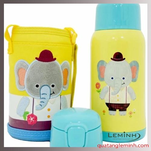 Bình giữ nhiệt Cartoon Kids Lock&Lock 550ml – Voi