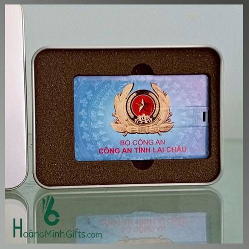 USB Namecard In Logo - KH CA Tỉnh Lai Châu