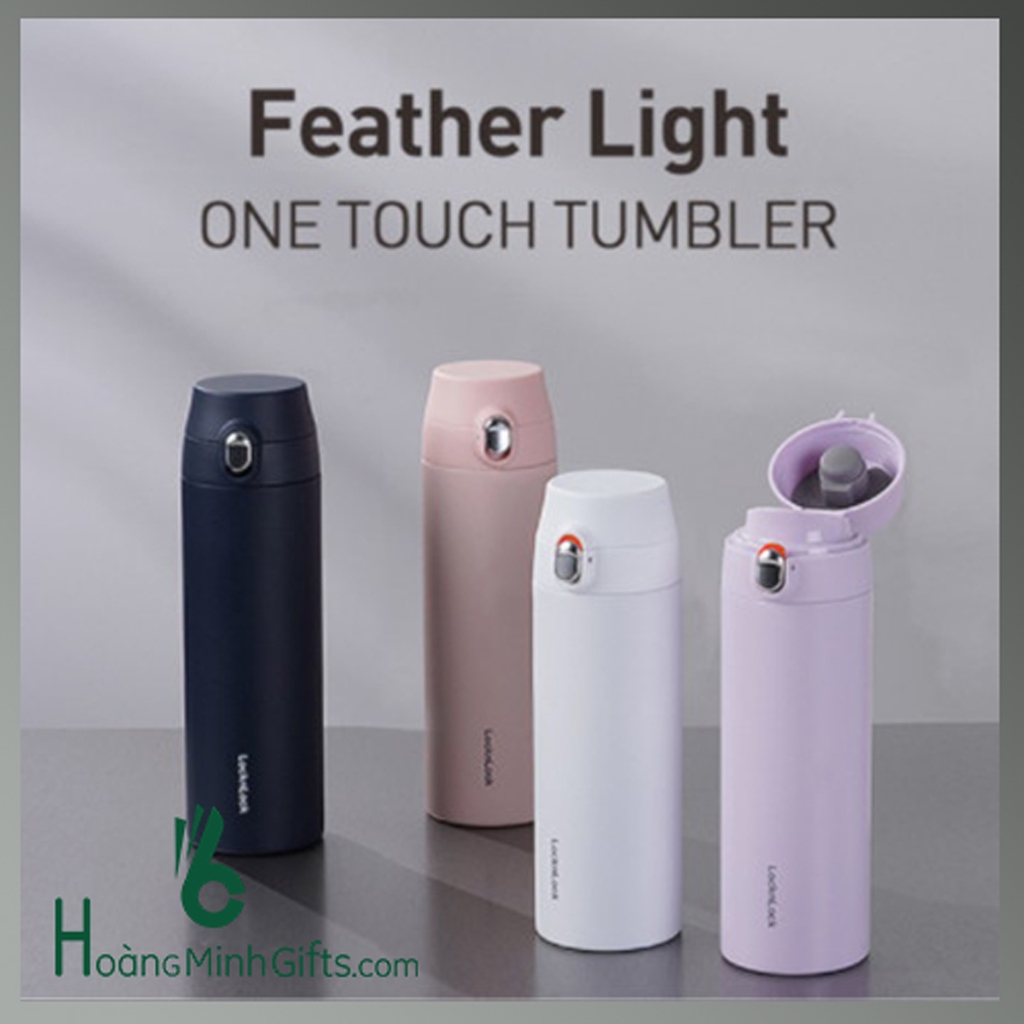 BÌNH GIỮ NHIỆT LOCK&LOCK LHC3257 FEATHERLIGHT ONE-TOUCH TUMBLER 500ML