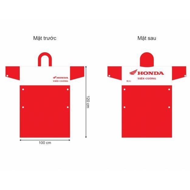 Áo mưa poncho cài cạnh
