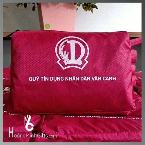 Áo Mưa Quảng Cáo Siêu Nhẹ In Logo - Kh QTDND Vân Canh