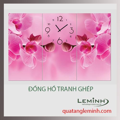 Đồng hồ tranh - bộ 3 tâm vuông