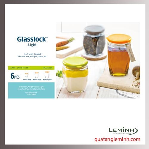 Bộ 3 hũ đựng gia vị thủy tinh Hàn Quốc - Glasslock