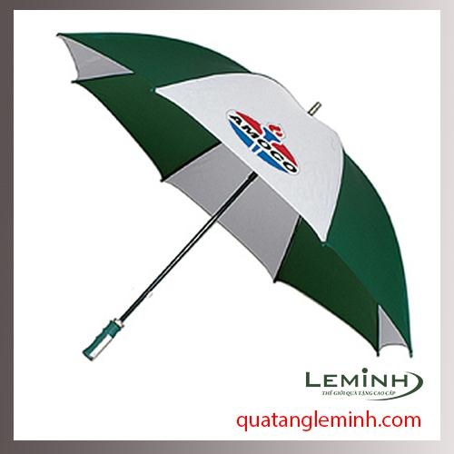 Ô dù quà tặng - dù thẳng, thân nhôm trắng AMOCO
