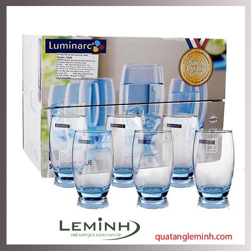 Bộ 6 Ly Thủy Tinh Cao Luminarc Salto Ice Blue J1585 - (350ml)