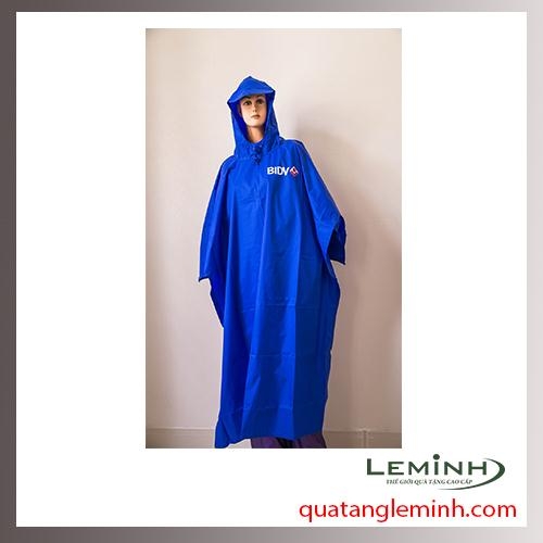 Áo mưa poncho cài cạnh 1 màu
