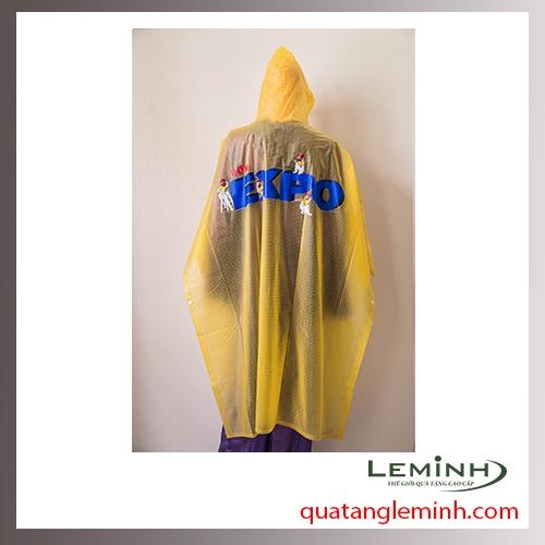 Áo mưa poncho vải PVC trong suốt