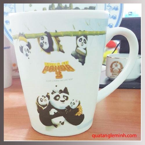 Cốc sứ Hàn Quốc Pastel Mug Cup MC In Kungfu Panda
