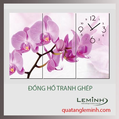 Bộ tranh ghép đồng hồ 3 tấm dọc 20x40cm 003