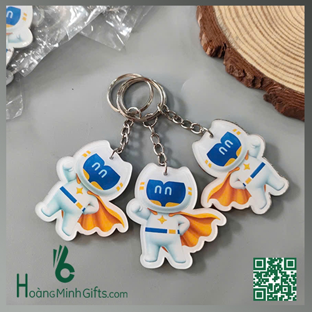 QUÀ TẶNG MÓC KHÓA NHỰA MICA CỨNG - OKARO