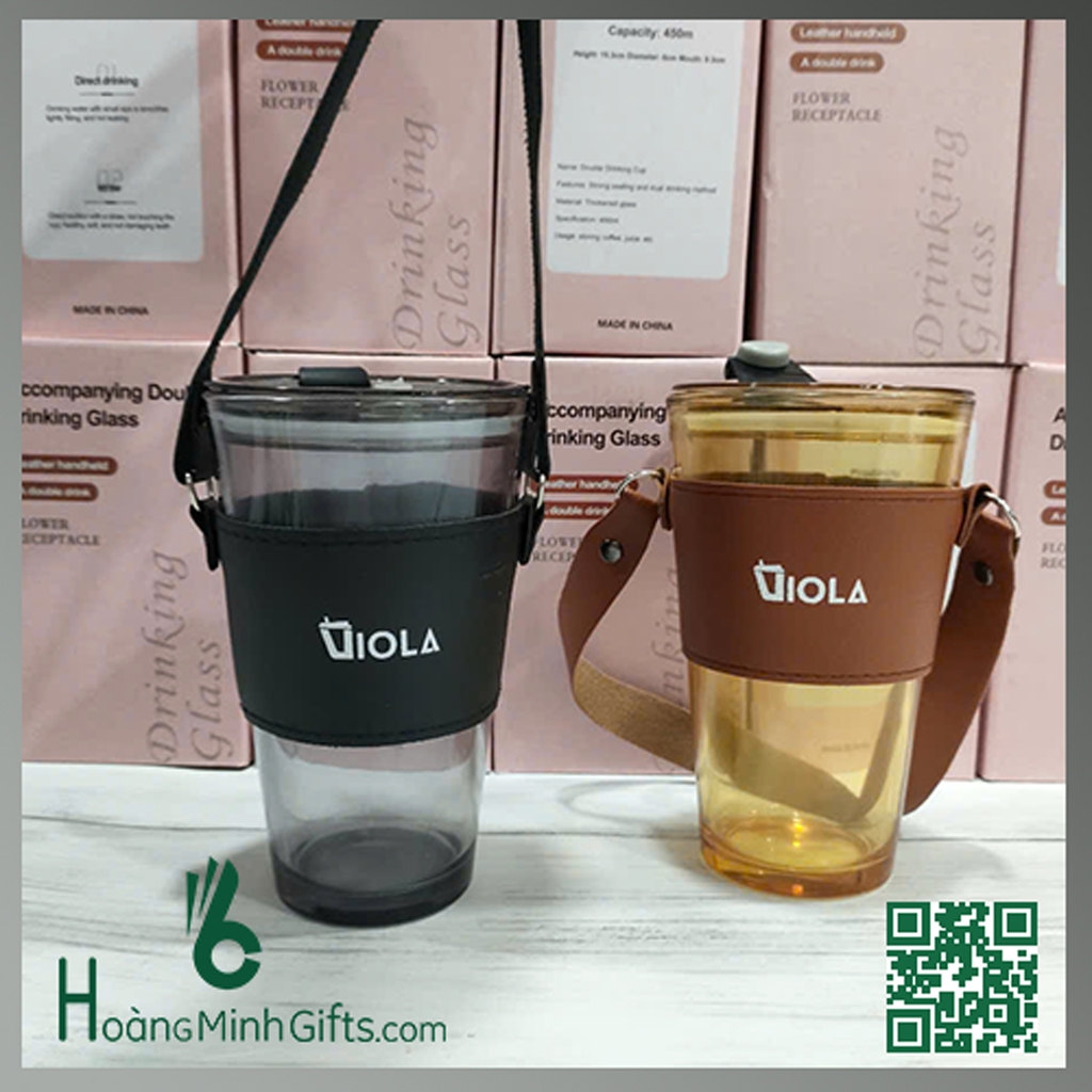 CỐC THUỶ TINH CÓ ỐNG HÚT - KHÁCH HÀNG VIOLA