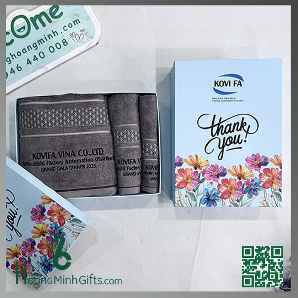 SET KHĂN SỢI TRE CAO CẤP HÀN QUỐC - KHÁCH HÀNG KOVIFA VINA