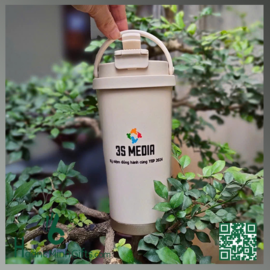 CỐC GIỮ NHIỆT IN LOGO QUẢNG CÁO - KHÁCH HÀNG 3S MEDIA