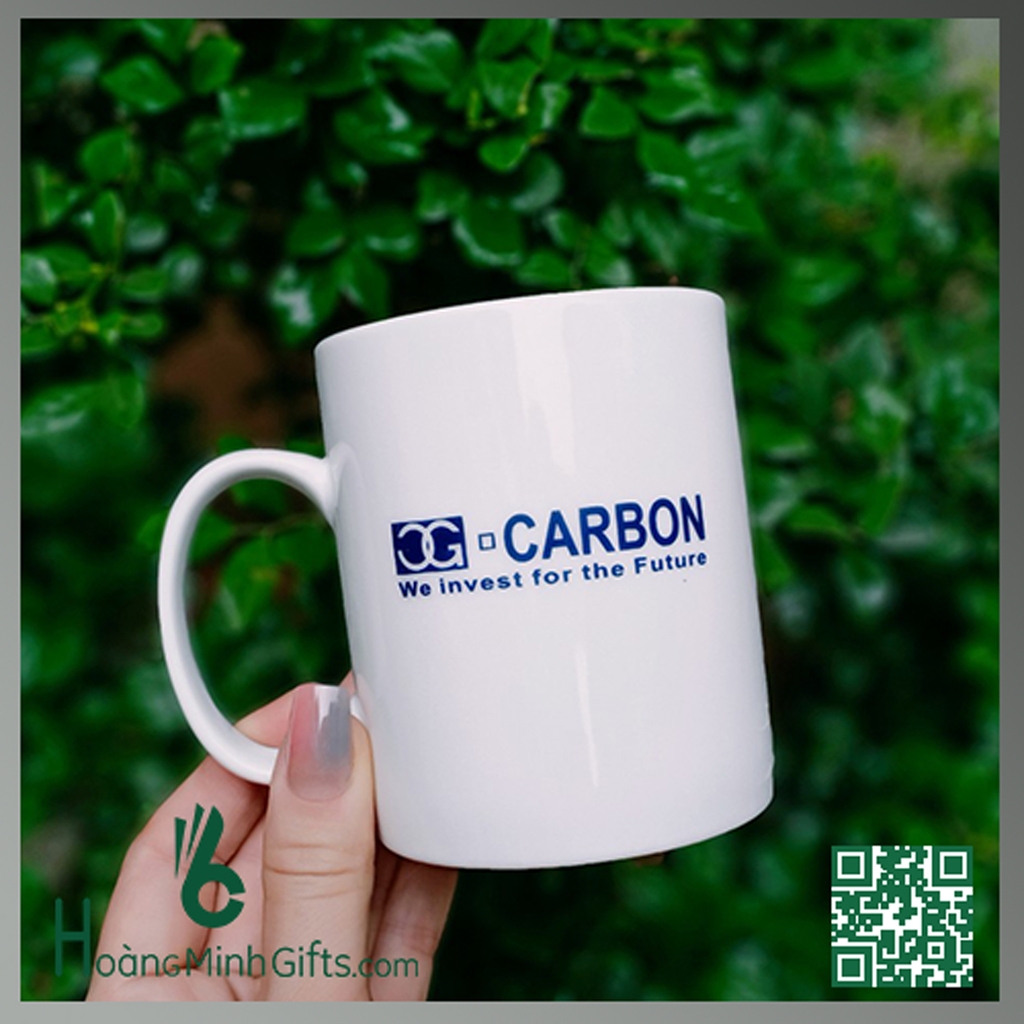 CỐC SỨ IN LOGO QUẢNG CÁO - KHÁCH HÀNG CARBON