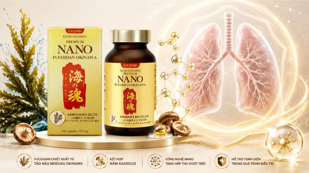 Nano Fucoidan Okinawa Kanehide Bio x Eikenbi là sản phẩm hỗ trợ điều trị ung thư gan được nhiều người dùng hiện nay