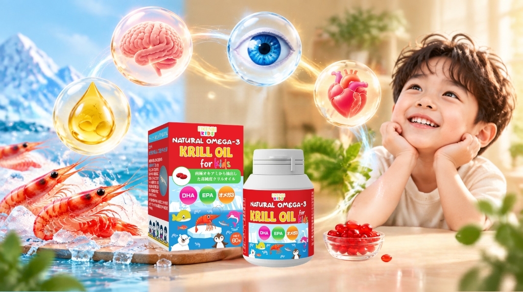 Dầu nhuyễn thể natural Omega 3 Krill Oil Eikenbi Kids