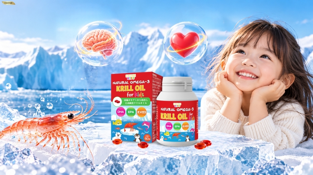 Dầu nhuyễn thể Natural Omega 3 Krill Oil Eikenbi Kids