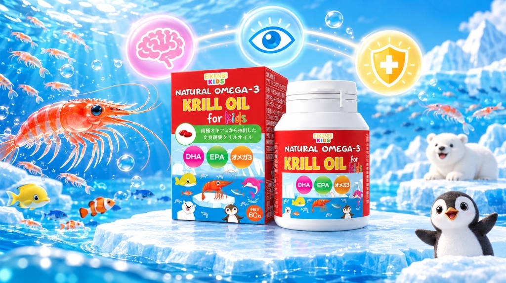 Dầu nhuyễn thể Natural Omega 3 Krill Oil Eikenbi Kids