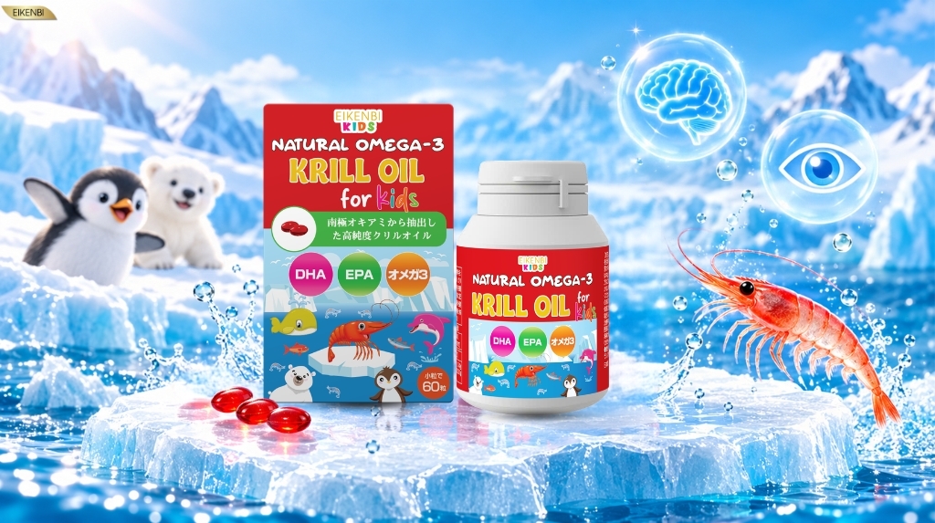 Dầu nhuyễn thể Natural Omega 3 Krill Oil Eikenbi Kids