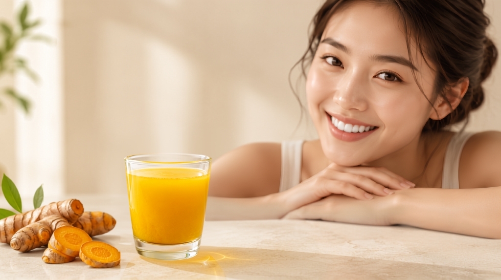 Cách uống nghệ Nano để không lo vàng răng
