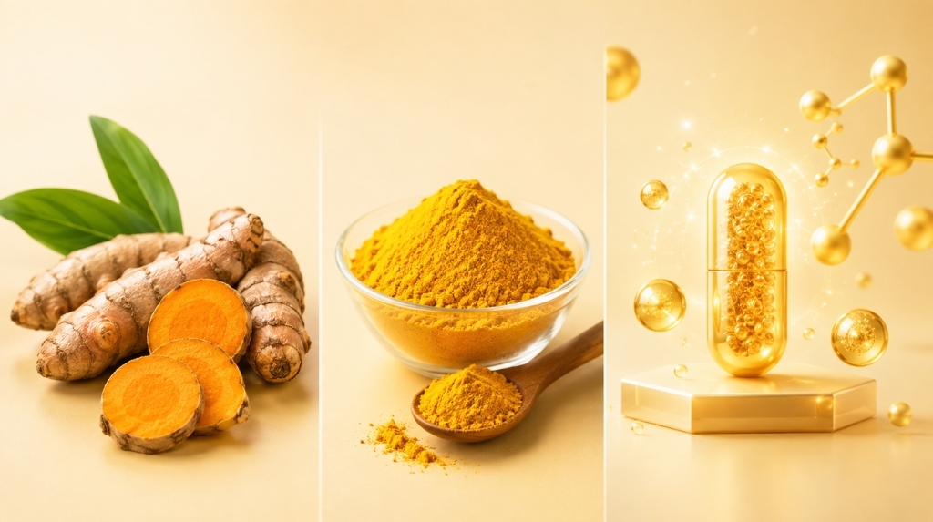 Điểm khác biệt giữa Nano Curcumin với nghệ tươi và tinh bột nghệ