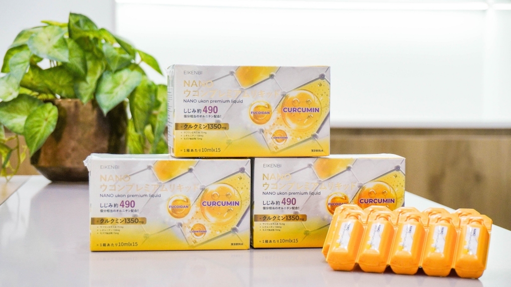 Nghệ Nano Curcumin tảo nâu Fucoidan Eikenbi