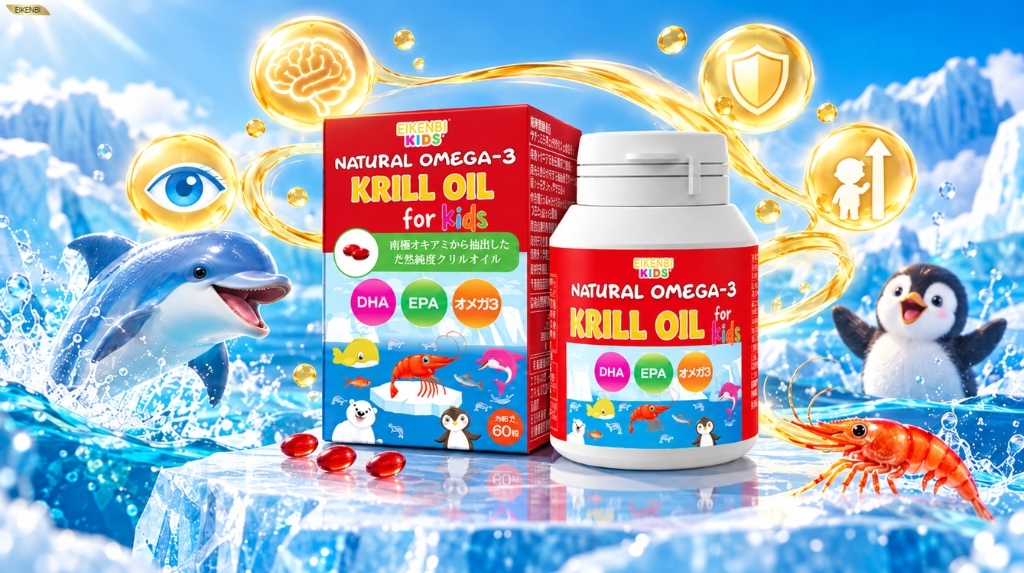 Dầu nhuyễn thể natural Omega 3 Krill Oil Eikenbi Kids