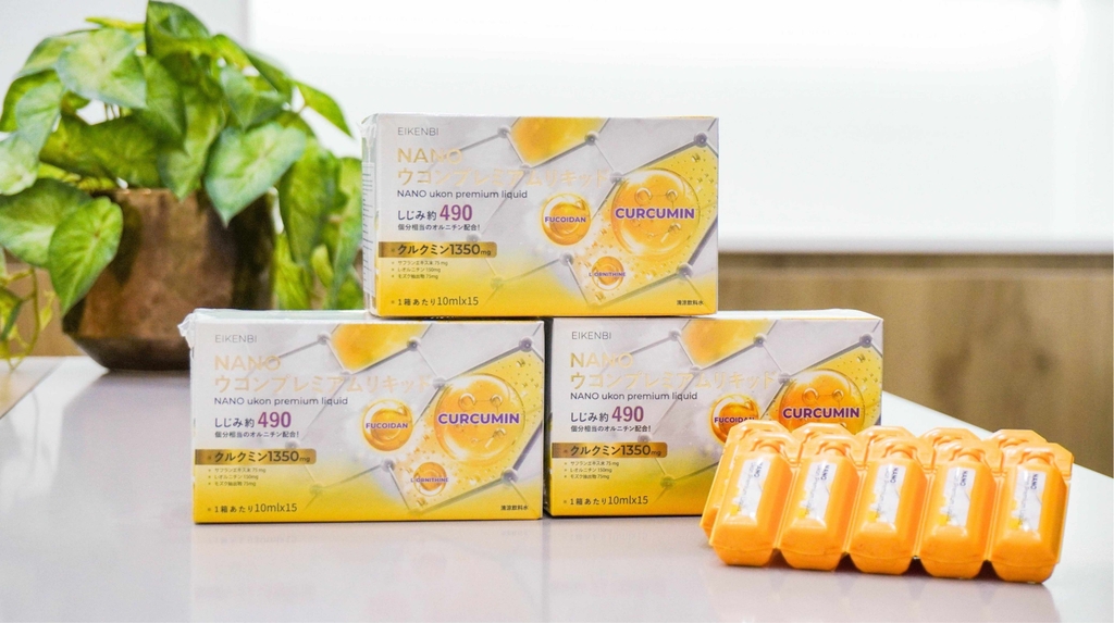 Tinh chất nghệ Nano Curcumin tảo nâu Fucoidan Eikenbi
