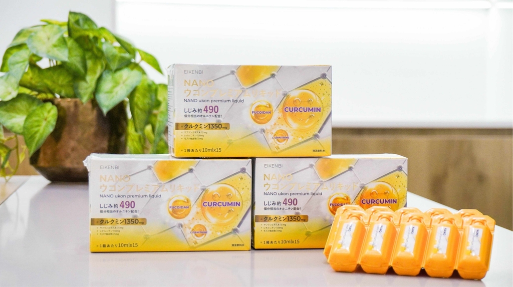 Tinh chất nghệ Nano tảo nâu Fucoidan Eikenbi