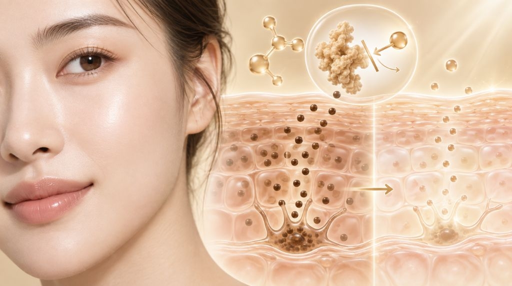 Ức chế Enzyme Tyrosinase, giảm hắc sắc tố Melanin