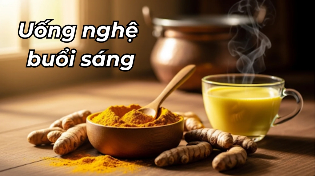 Uống nghệ Nano vào buổi sáng