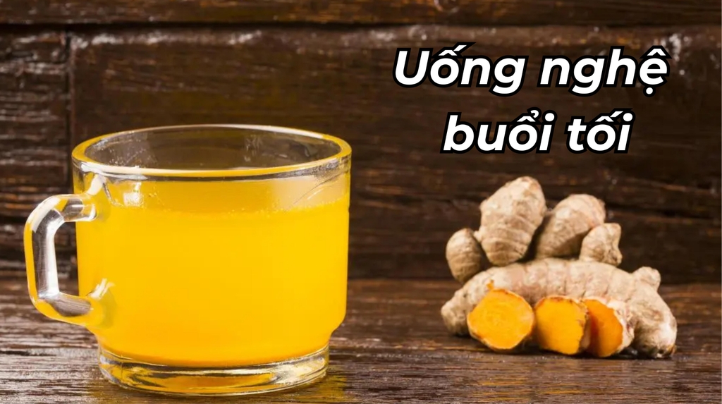 Uống nghệ Nano vào buổi tối