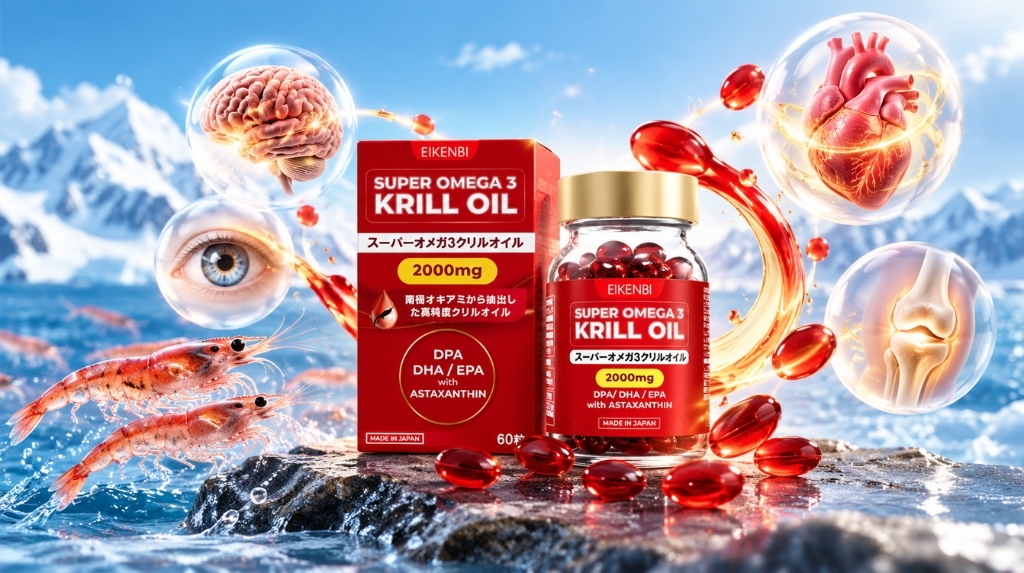 Viên uống dầu nhuyễn thể siêu Omega 3 Krill Oil Eikenbi