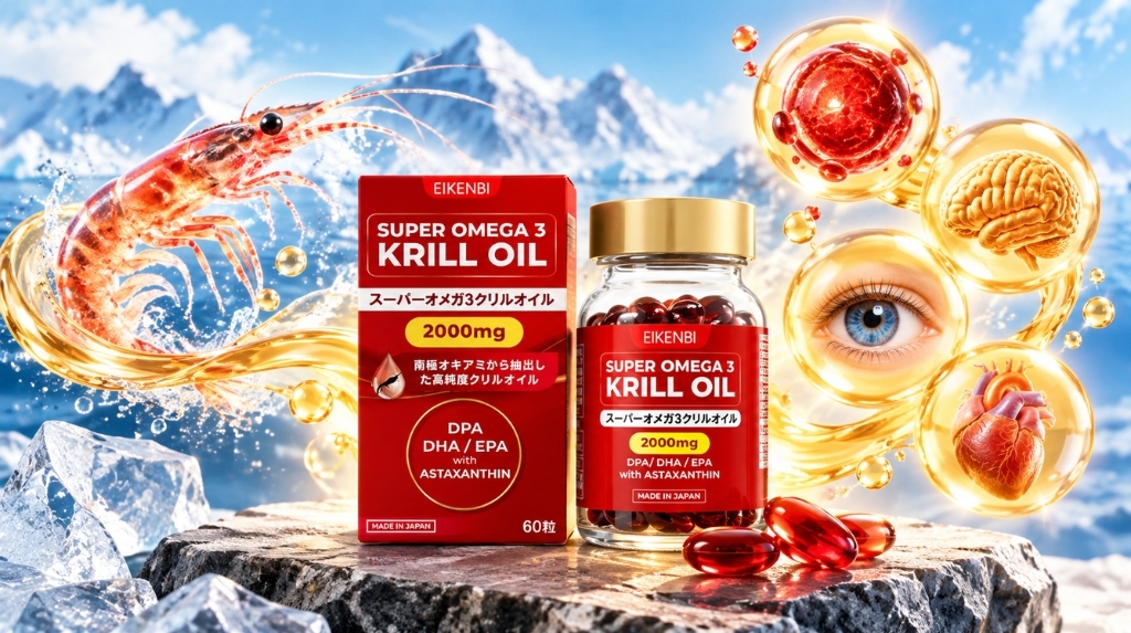 Viên uống dầu nhuyễn thể siêu Omega 3 Krill Oil Eikenbi 